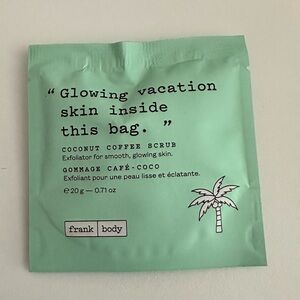 🌟3 for $21🌟 Frank Body Coconut Coffee Scrub, 0.71 oz